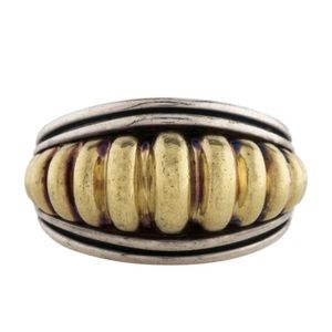 LAGOS 18k and sterling shrimp dome ring